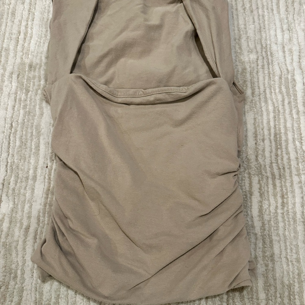 Tan ruched top